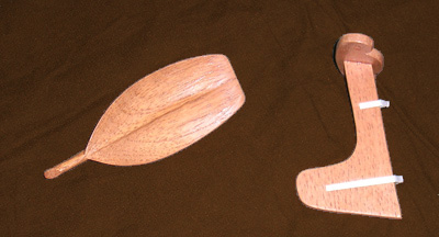 Kunst aus Booten - Haarspangen aus Zedernholz