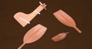 Kunst aus Booten - Broschen aus Zedernholz